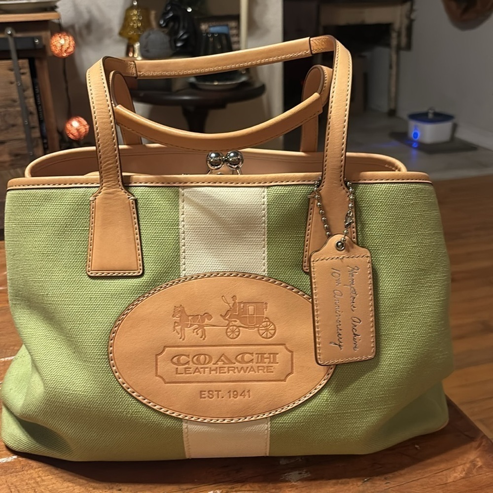 Coach 10th Anniversary Hampton Archive Satchel - Picture 4 of 10